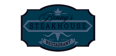 Benny's-Steakhouse-Logo-Badge-1600 app branding design graphic design illustration logo logos typography ui vector