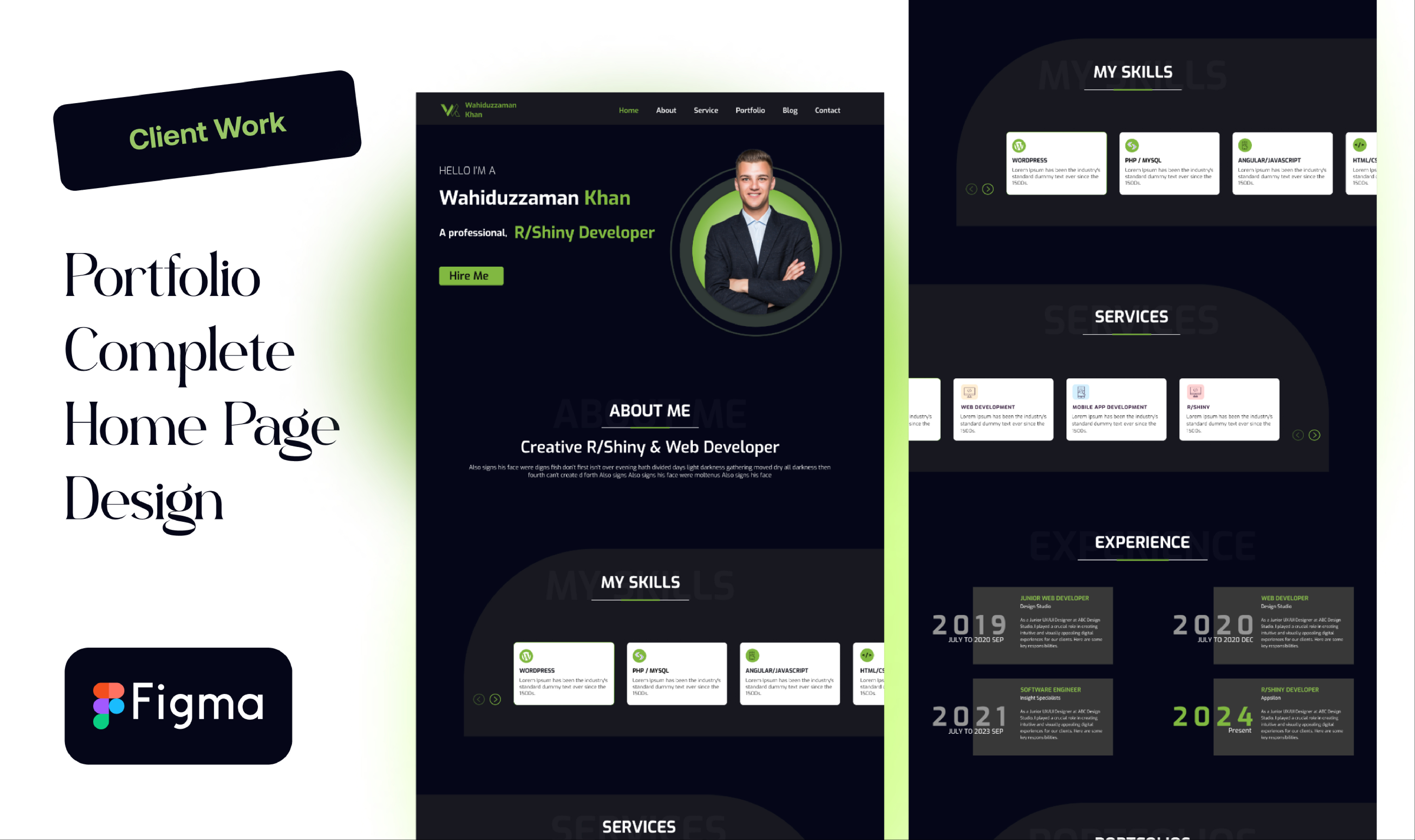 Personal Portfolio Web Template UIUX Design brand branding design rockdh figma graphic design home page landing page landing page design personal website desing portfolio portfolio design portfolio website ui ui ux ui ux desing user interface user interface (ui) ux design ux research website