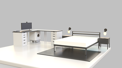 Bedroom Design - Womp 3d 3dmodel 3drender bedroom design render womp