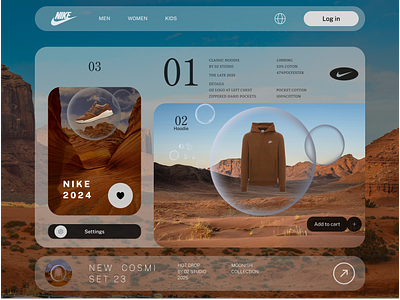 Nike 3d art creative design minimal nike ui ux
