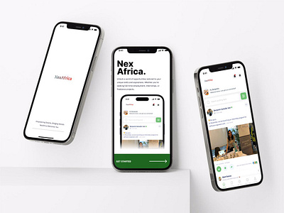 NexAfrica - Mobile App app design mobile app ui design networking app product design ui