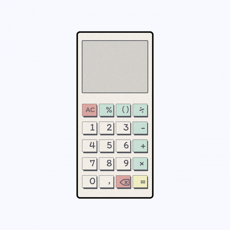 Vintage Calculator UI – Daily UI Challenge #004 004 buttons calculator dailyui figma gif restrowebdesign retro ui vibe vintage webdesign