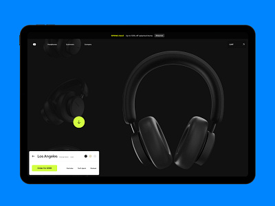 Urbanista Website app clean design desktop flat headphones interface shop store ui ux web website