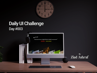 DailyUI Challenge - Day 003* animation dailyui design figma graphic design illustration landing page mockup motion graphics ui user interface