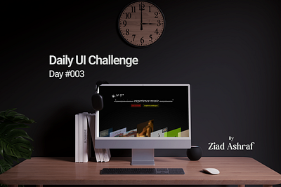 DailyUI Challenge - Day 003* animation dailyui design figma graphic design illustration landing page mockup motion graphics ui user interface