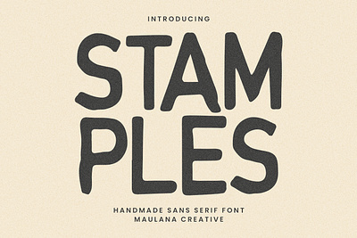 Stamples Handmade Sans Serif Font animation branding design font fonts graphic design illustration logo nostalgic text