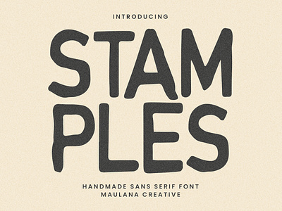 Stamples Handmade Sans Serif Font animation branding design font fonts graphic design illustration logo nostalgic text