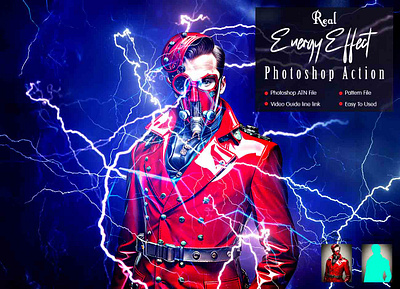 Real Energy Effect Photoshop Action photoshop tutorial