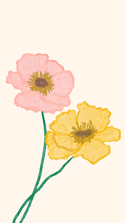 Flower Enthusiast branding design digital art floral graphic design illustration illustrator mural procreate ui watercolor