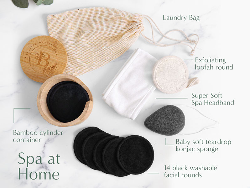 Example of Luxury Spa Kit Product Photography & Amazon infographics and EBC