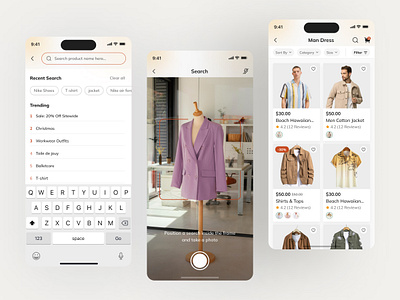 Ecommerce app UI - search & filter concept clothing design e commerce ecommerce ecommerce app fashion mobile app mobile app ui design search filter concept search results ui ui design ui ux design