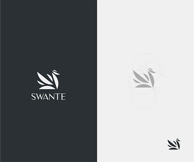 SWAN Logo animal beauty black branding concept design illustration logo swan tech