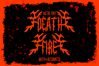 Death Fire – Metal Font album band black metal branding cover design gothic grunge heavy metal logo font metal font music noise packaging poster promotion rock typography versatile visual fonts