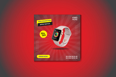 Apple Watch Product Post Design facebook post graphic design instagram poster design product post design social media post design