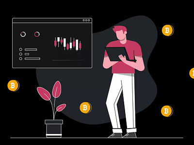 Cryptocurrency Market Analysis crypto cryptocurrency lottie animation market analys