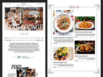 Landing page for FnB Business fnb food landing page marketing restaurant ui visual design web design website