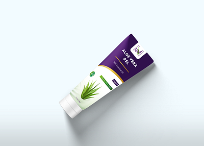 Cosmetic Aloe Vera Gel Packaging Design aloe aloe vera branding cosmetic cosmetic design cosmetic packaging design design gel gel design graphic design label label design logo packaging packaging design product product design product packaging tube design