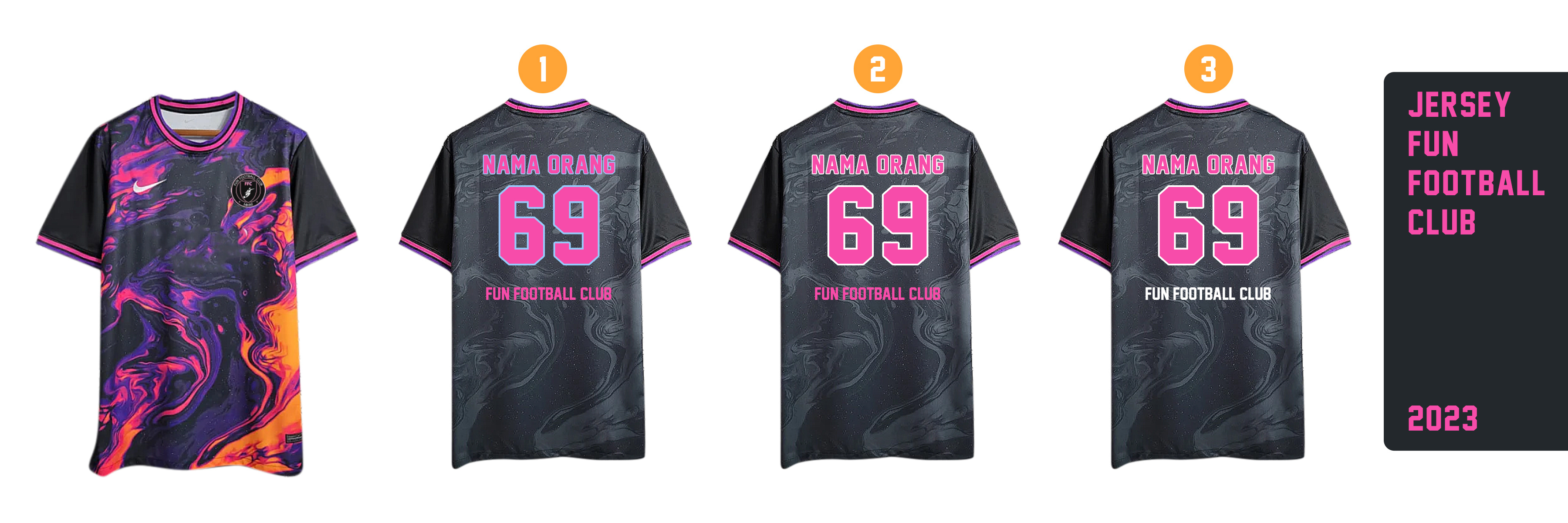 MockUp Jersey for Fun Football Club branding graphic design jersey kit mockup