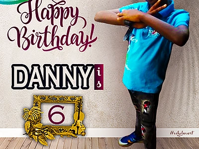 Happy birthday Danny branding design graphic design illustration typography vector