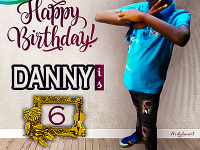 Happy birthday Danny branding design graphic design illustration typography vector