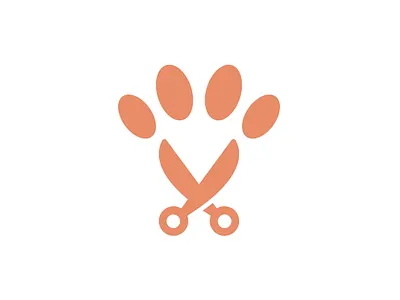 Pet Groom Logo animal branding care cat cut design dog exclusive fur groom grooming icon kitty logo paw pet puppy sale scissor shop