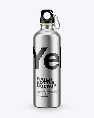 Free Download PSD Steel Water Bottle Mockup mockup designs