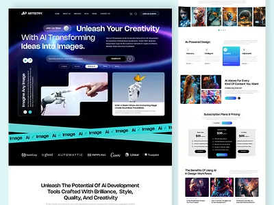 AI Image Generate Website ai ai generator ai image ai image generator artificial chat gpt clean website design image generator landingpage machine learning ui uidesign uiux ux visual art image web web design website website design