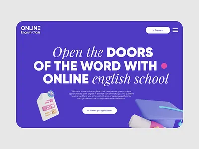 Online School Website branding dashboard design design template education graphic design illustration landing page design online school product design web web design web design concept web design template web ui website