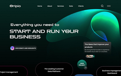Business Landing Page Design branding design figma graphic design illustration landing page ui uiux web design website