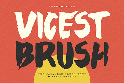 Vicest Japanese Brush Font animation branding brush brush font font fonts graphic design japanese logo maulana creative nostalgic