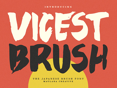 Vicest Japanese Brush Font animation branding brush brush font font fonts graphic design japanese logo maulana creative nostalgic