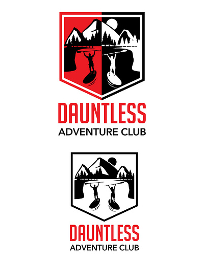 Dauntless branding graphic design logo