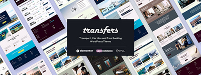 Transfers WordPress Theme boat booking booking system car charter design elementor ferry flight helicopter landing page ticket tourism tours train travel website wordpress wordpress theme yacht