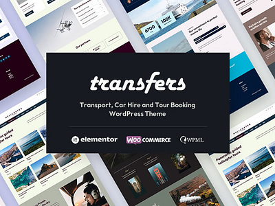 Transfers WordPress Theme boat booking booking system car charter design elementor ferry flight helicopter landing page ticket tourism tours train travel website wordpress wordpress theme yacht