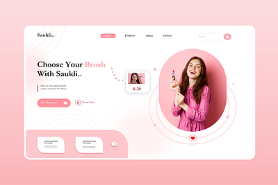 Makeup Website figma design herosection homepage makeup makeup website makeuphomepare ui uidesign uiuxdesign visualdesign webdesign website websitedesign