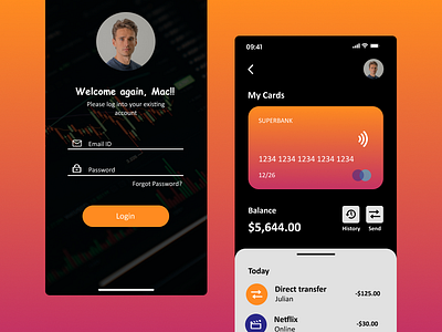 Transaction Screen appdesign bank career design freelancing graphic design login money transaction transactionscreen ui uiux