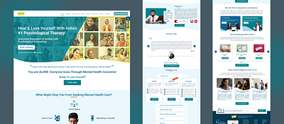 Heart It Out - Mental Health Home Page design figma landingpage mentalhealth ui ux web webdesign