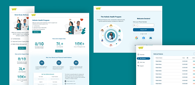 Doctors Collaboration Landing dashboard design figma landingpage login mobile ui web webdesign