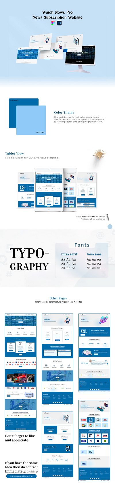 company website, offering subscriptions for dfrnt news channel animation company graphic design news website portfolio ui website design