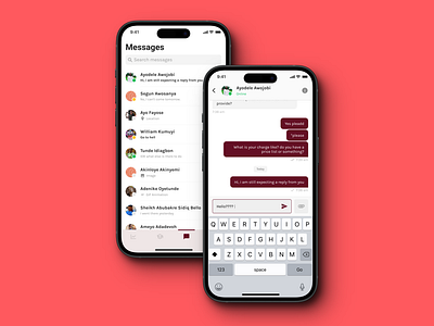 Dex Mobile App (Conversations) app chat conversation ios iphone messages mobile app