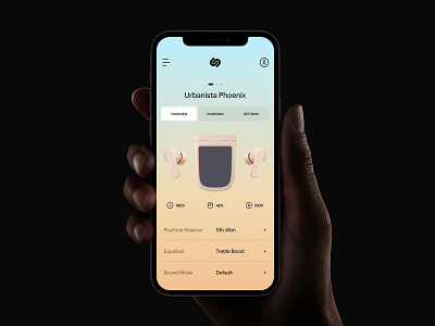 Urbanista App app clean design earphones flat headphones interface mobile ui ux