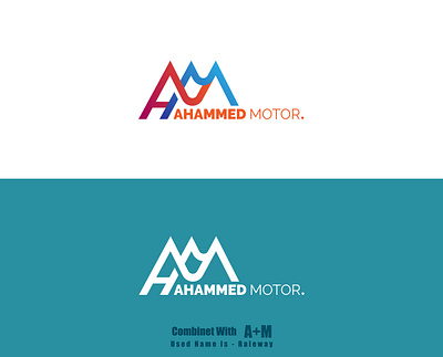 Logo for "AHAMMED MOTOR" 3d animation branding graphic design logo motion graphics ui