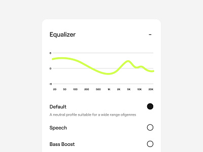 Urbanista App app chart clean design earphones equalizer flat headphones interface mobile settings ui ux