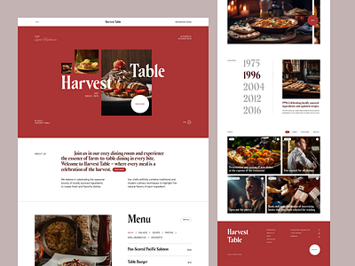 Restaurant Website Design Concept design restaurant restaurant website web website