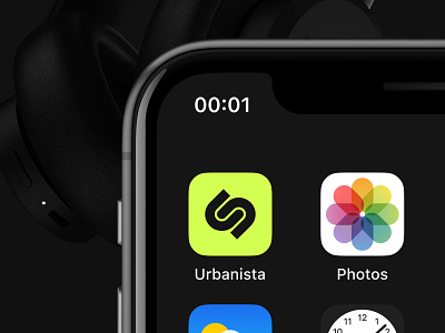 Urbanista App Icon app clean design flat headphones icon interface mobile ui ux