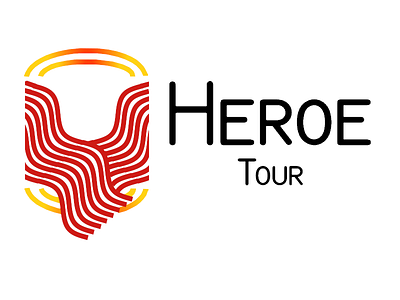 Heroe Tour branding cap courbes design gimp heroe illustration logo tour ui