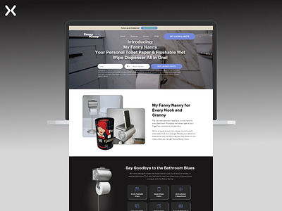 Pre-Launch Landing Page b2c dribbble shot landing page design landingpage pre launch pre launch landing page signup wet wipe dispenser landing page