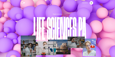 Science Lab Website Design🤓 animation branding design ui web web design