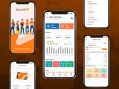 Cleaning Service Booking Mobile Application design mobile app prototype sketch ui ux