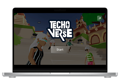 TechoVerse - Game Design 3d animation game graphic design ui